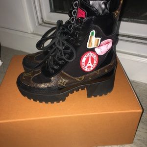 Louis Vuitton Combat & Moto Boots for Women | Poshmark